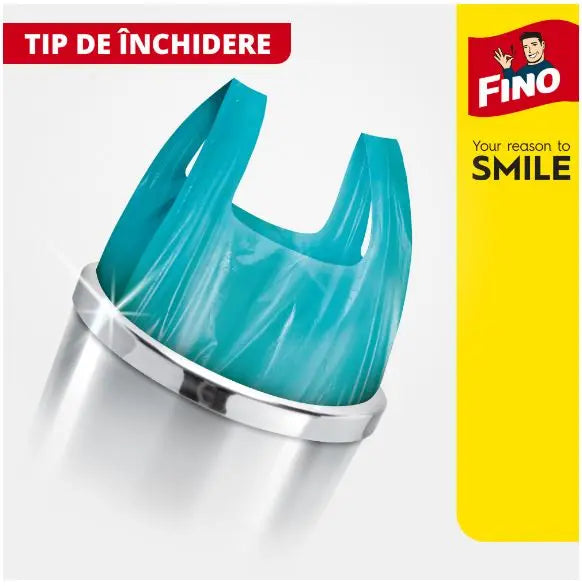 Saci menajeri parfumati si colorati cu manere Fino, 35l, 100 buc
