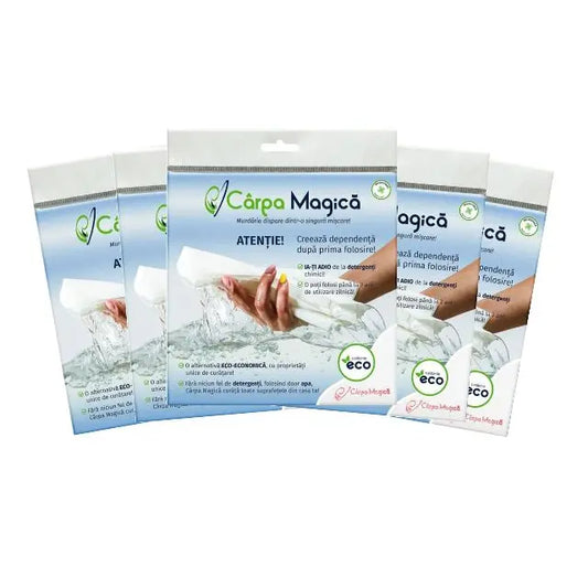 Set 5 lavete universale Carpa Magica, alba, 40 x 40 cm My Store