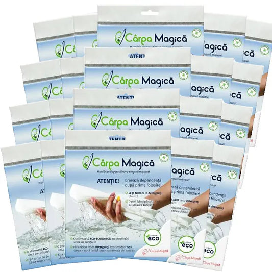Set 20 lavete universale Carpa Magica, alba, 40 x 40 cm My Store