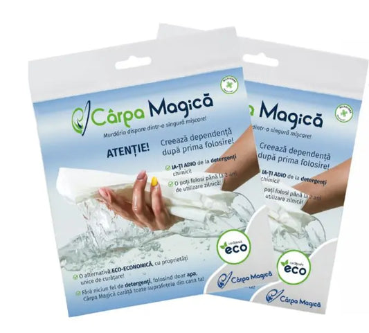 Set 2 lavete universale Carpa Magica, alba, 40 x 40 cm My Store