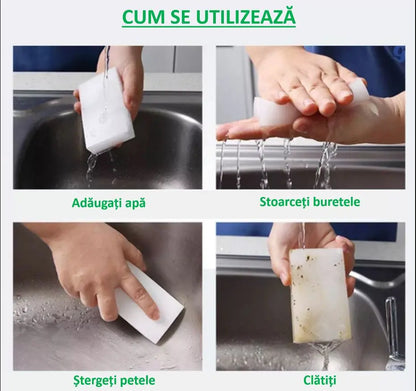 Burete 100% spuma melaminica Eco 10 x 5 x 2 cm, Buretele Magic My Store