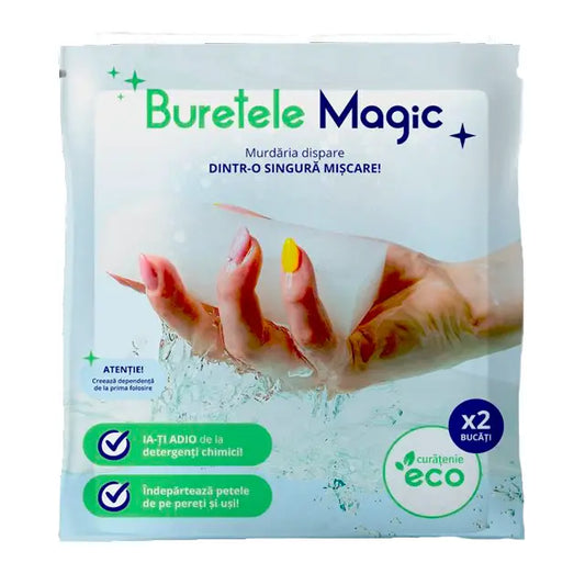 Burete 100% spuma melaminica Eco 10 x 5 x 2 cm, Buretele Magic My Store