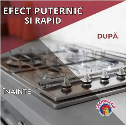 Degresant universal Chanteclair, Parfum de Marsiglia, Curata multiple suprafete, Efect puternic si rapid, Up-side down, 600 ml