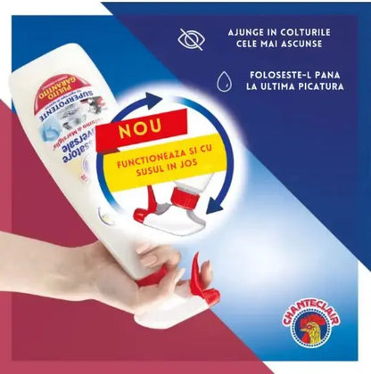 Degresant universal Chanteclair, Parfum de Marsiglia, Curata multiple suprafete, Efect puternic si rapid, Up-side down, 600 ml