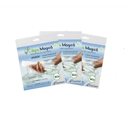 Set 3 lavete universale Carpa Magica, alba, 40 x 40 cm My Store
